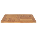 vidaXL tömör tíkfa asztallap 80 x 80 x 2,5 cm