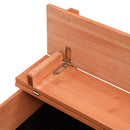 vidaXL fenyőfa homokozó 95 x 90 x 15 cm