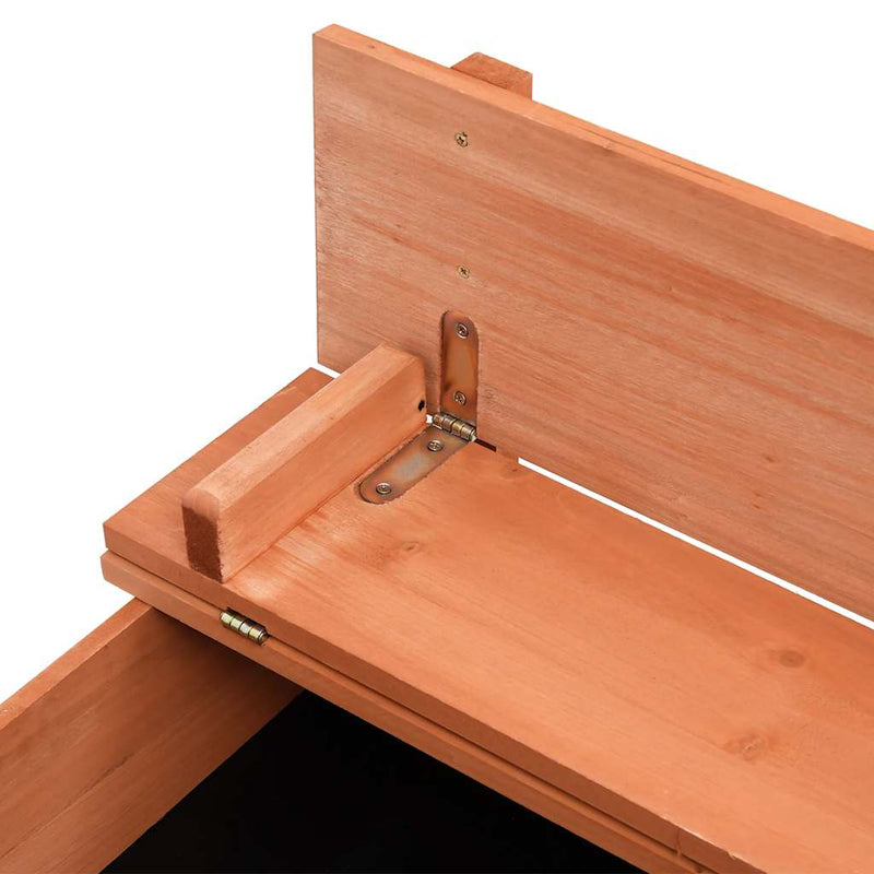 vidaXL fenyőfa homokozó 95 x 90 x 15 cm