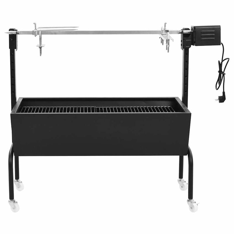 vidaXL elektromos rozsdamentes acél barbecue grillsütő
