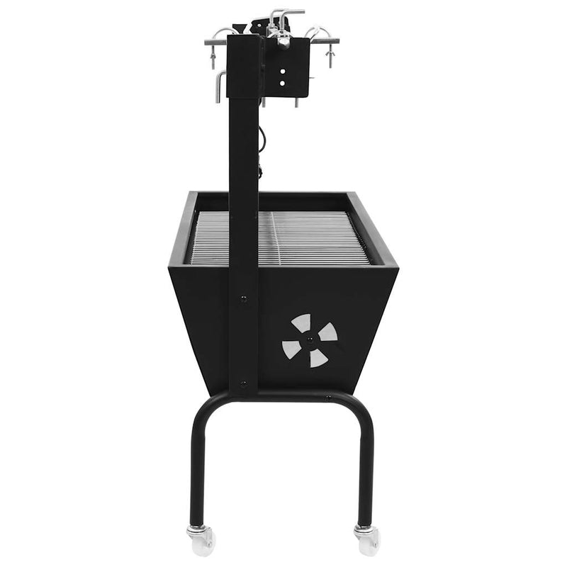 vidaXL elektromos rozsdamentes acél barbecue grillsütő
