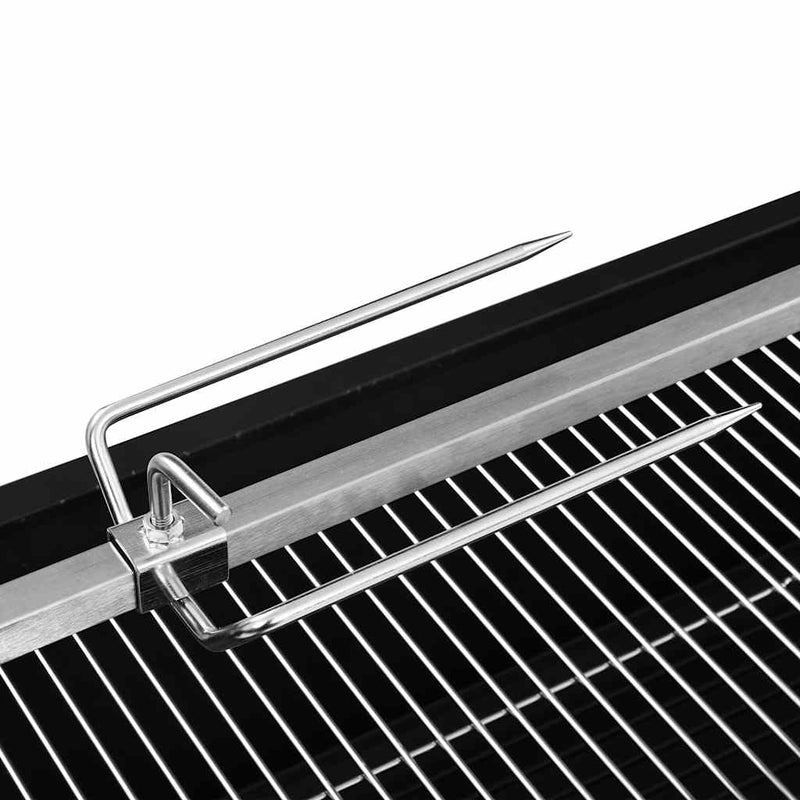 vidaXL elektromos rozsdamentes acél barbecue grillsütő