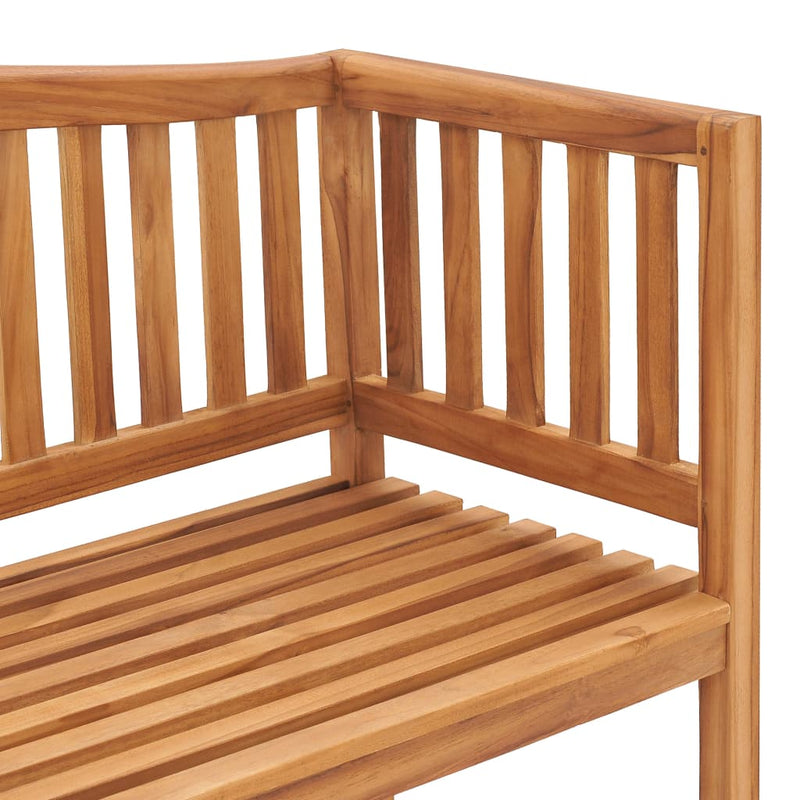 vidaXL tömör tíkfa kerti pad 150 cm
