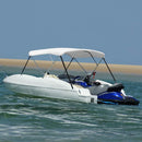 vidaXL fehér háromágú bimini tető 183 x 196 x 137 cm