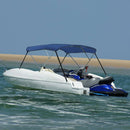 vidaXL kék háromágú bimini tető 183 x 160 x 137 cm