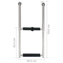 vidaXL 2 lépcsős rozsdamentes acél összecsukható beszállólétra