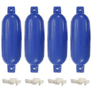 vidaXL 4 darab kék PVC csónak lökhárító Ø 16 x 58 cm