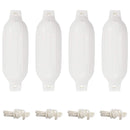 vidaXL 4 darab fehér PVC csónak lökhárító Ø 11 x 40 cm