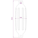 vidaXL 4 darab fehér PVC csónak lökhárító Ø 11 x 40 cm