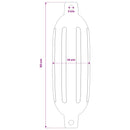 vidaXL 4 darab fehér PVC csónak lökhárító Ø 14 x 50 cm