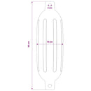 vidaXL 4 darab fehér PVC csónak lökhárító Ø 16 x 58 cm