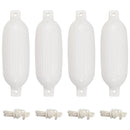 vidaXL 4 darab fehér PVC csónak lökhárító Ø 16 x 58 cm