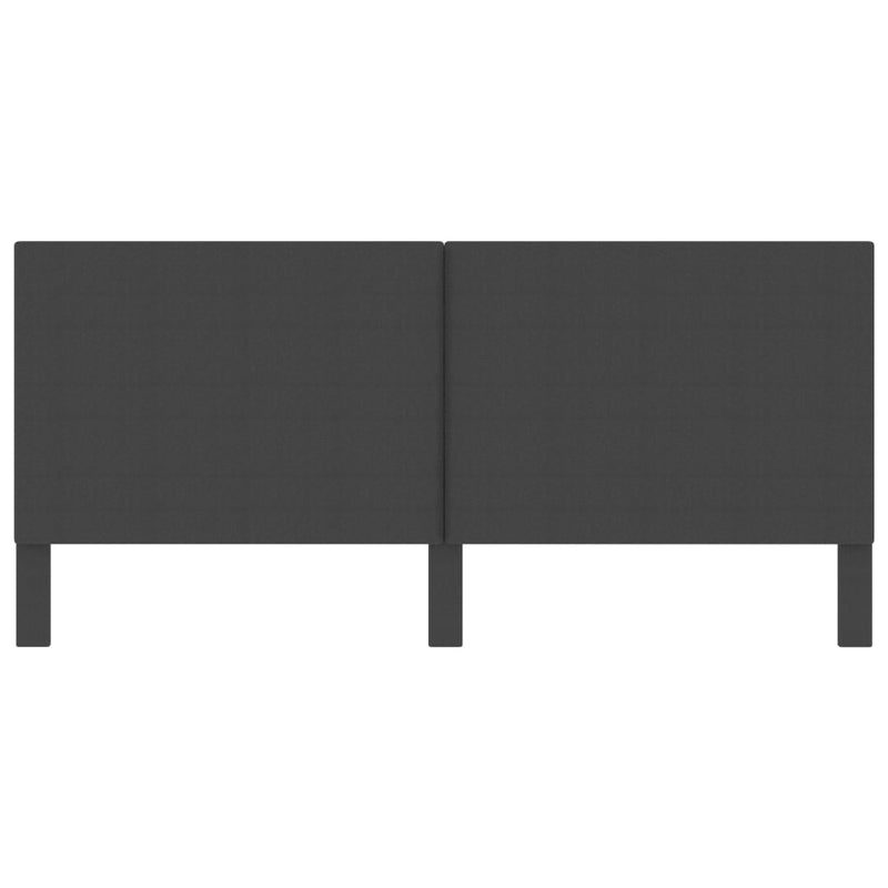 vidaXL sötétszürke szövet fejvég 200 x 200 cm