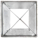 vidaXL 2 db ezüstszínű horganyzott acél kerítéstüske 10 x 10 x 76 cm