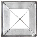 vidaXL 6 db ezüstszínű horganyzott acél kerítéstüske 10 x 10 x 76 cm