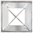 vidaXL 6 db ezüstszínű horganyzott acél kerítéstüske 12 x 12 x 89 cm