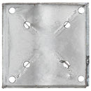 vidaXL 2 db ezüstszínű horganyzott acél kerítéstüske 14 x 14 x 91 cm