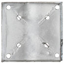 vidaXL 6 db ezüstszínű horganyzott acél kerítéstüske 14 x 14 x 91 cm