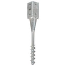 vidaXL 2 db ezüstszínű horganyzott acél kerítéstüske 7 x 7 x 56 cm