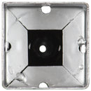 vidaXL 2 db ezüstszínű horganyzott acél kerítéstüske 7 x 7 x 56 cm