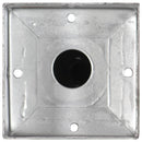 vidaXL 6 db ezüstszínű horganyzott acél kerítéstüske 12 x 12 x 56 cm