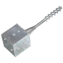 vidaXL 6 db ezüstszínű horganyzott acél kerítéstüske 14 x 14 x 58 cm