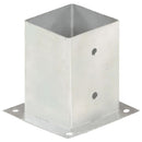 vidaXL 4 db horganyzott fém oszlophorgony 101 mm