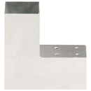 vidaXL L-alakú horganyzott fém oszloptartó 71 x 71 mm