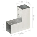 vidaXL L-alakú horganyzott fém oszloptartó 71 x 71 mm