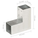 vidaXL 4 darab L-alakú horganyzott fém oszloptartó 71 x 71 mm