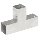 vidaXL 4 darab T-alakú horganyzott fém oszloptartó 71 x 71 mm