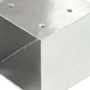vidaXL 4 darab T-alakú horganyzott fém oszloptartó 71 x 71 mm