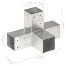 vidaXL X-alakú horganyzott fém oszloptartó 71 x 71 mm