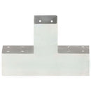 vidaXL 4 darab X-alakú horganyzott fém oszloptartó 71 x 71 mm