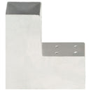 vidaXL 4 darab L alakú horganyzott fém oszloptartó 81 x 81 mm