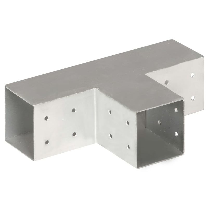 vidaXL T alakú horganyzott fém oszloptartó 81 x 81 mm