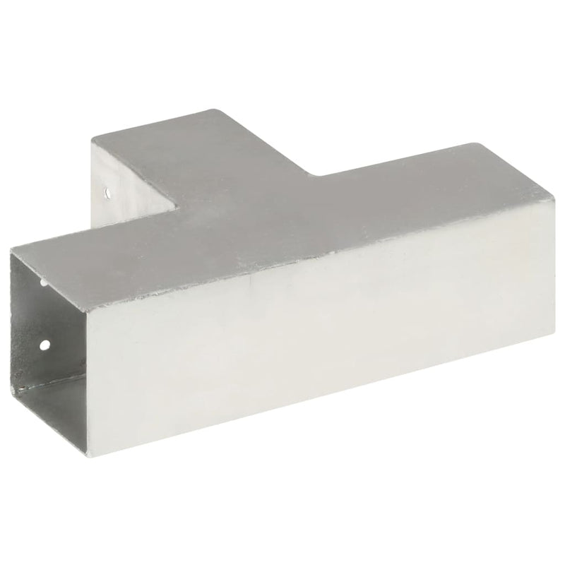 vidaXL T alakú horganyzott fém oszloptartó 81 x 81 mm
