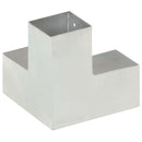 vidaXL 4 darab Y alakú horganyzott fém oszloptartó 81 x 81 mm
