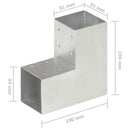 vidaXL L alakú horganyzott fém oszloptartó 91 x 91 mm