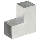 vidaXL 4 darab L alakú horganyzott fém oszloptartó 91 x 91 mm