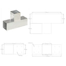 vidaXL 4 darab T alakú horganyzott fém oszloptartó 91 x 91 mm