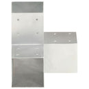 vidaXL 4 darab Y alakú horganyzott fém oszloptartó 91 x 91 mm
