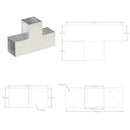 vidaXL T alakú horganyzott fém oszloptartó 101 x 101 mm