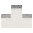 vidaXL 4 darab T alakú horganyzott fém oszloptartó 101 x 101 mm