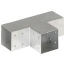 vidaXL 4 darab T alakú horganyzott fém oszloptartó 101 x 101 mm