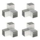 vidaXL 4 darab Y alakú horganyzott fém oszloptartó 101 x 101 mm