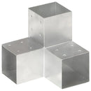 vidaXL 4 darab Y alakú horganyzott fém oszloptartó 101 x 101 mm