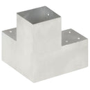 vidaXL 4 darab Y alakú horganyzott fém oszloptartó 101 x 101 mm