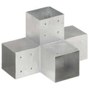 vidaXL 4 darab X alakú horganyzott fém oszloptartó 101 x 101 mm