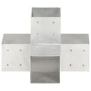 vidaXL 4 darab X alakú horganyzott fém oszloptartó 101 x 101 mm